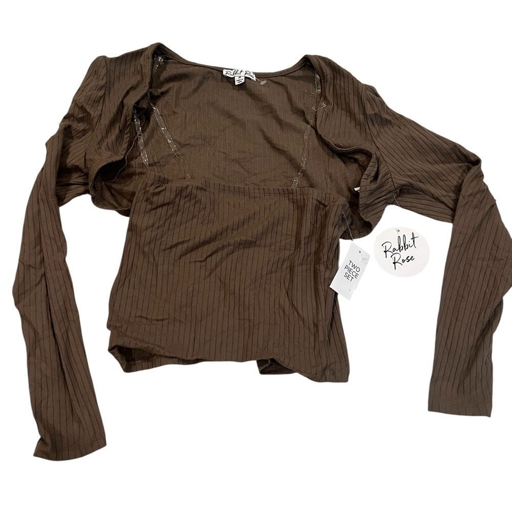 Rabbit Rose Brown Women's Blouse